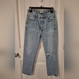 Citizens Of Humanity Charlotte Crop High Rise Straight Jeans Sz 24